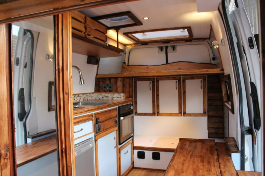 Wood-Filled camper vans