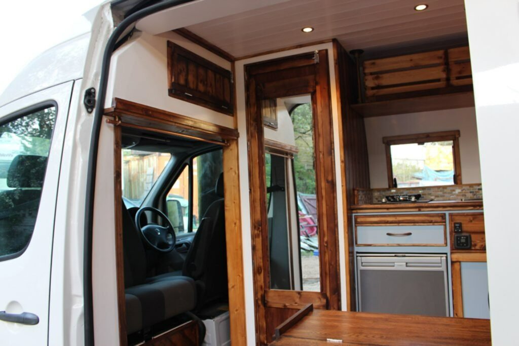 Wood-Filled camper vans